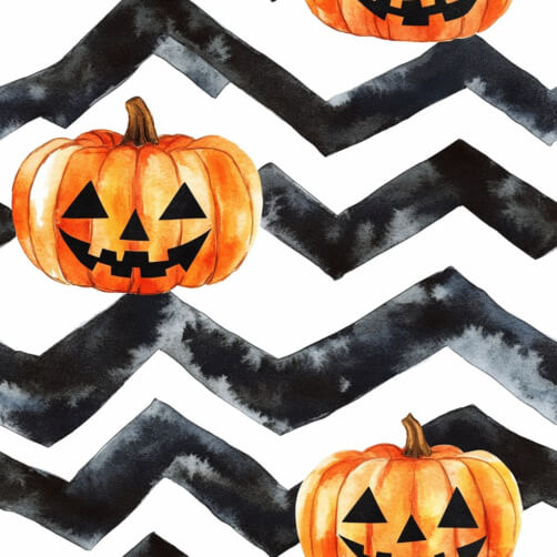 Halloween Pumpkins with Zigzag Pattern Halloween Pumpkins with Zigzag Pattern thumbnail