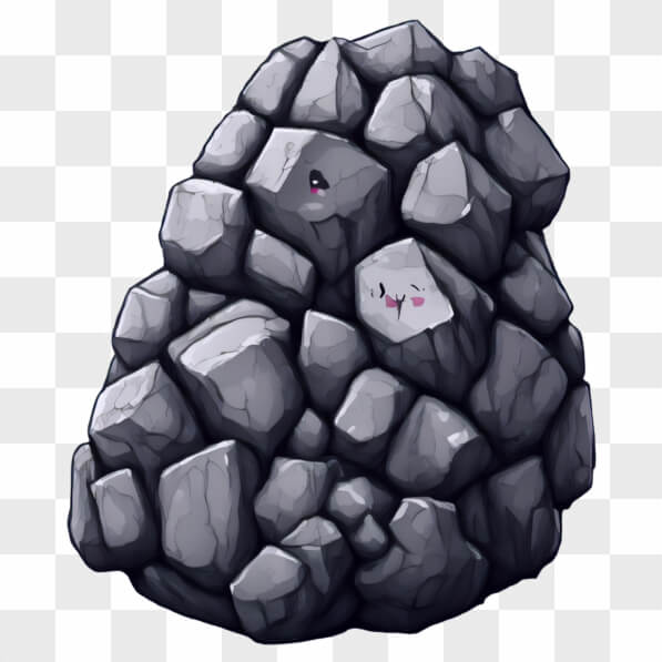 Cartoon Rocks Generator Download Whimsical Rock Formation with Facial Expressions Cartoons ...
