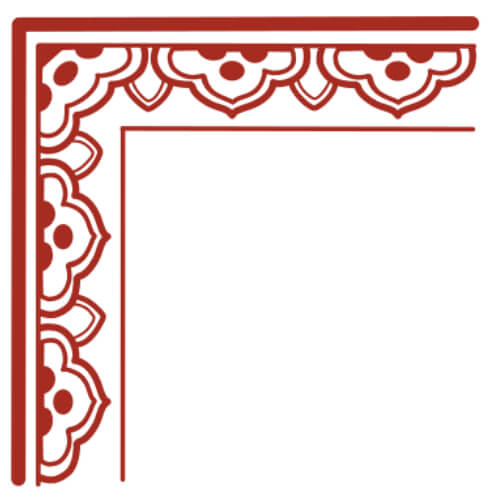 Red Corner Patterns Download Decorative Corner Design in Red Borders & Corners Online ...