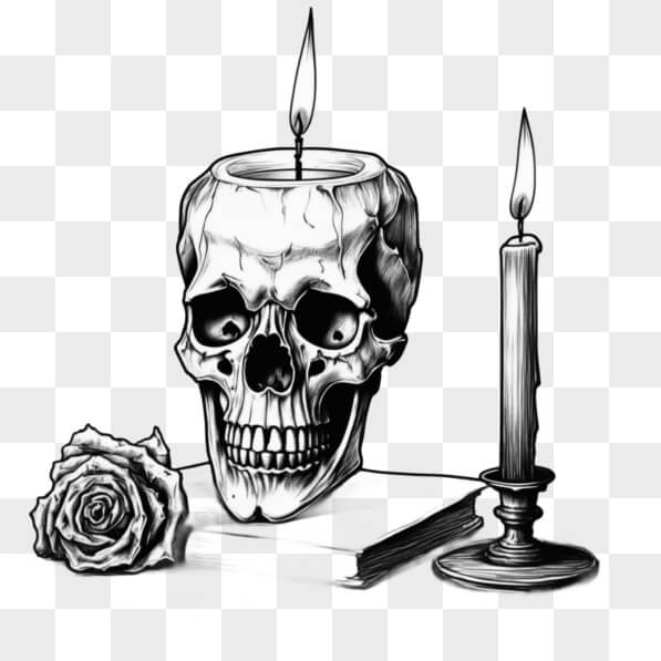 Portacandele A Teschio Gotico Bianco – Reggecandela In Resina Con Effetto Lacrime Per Atmosfere Horror E Halloween - 4