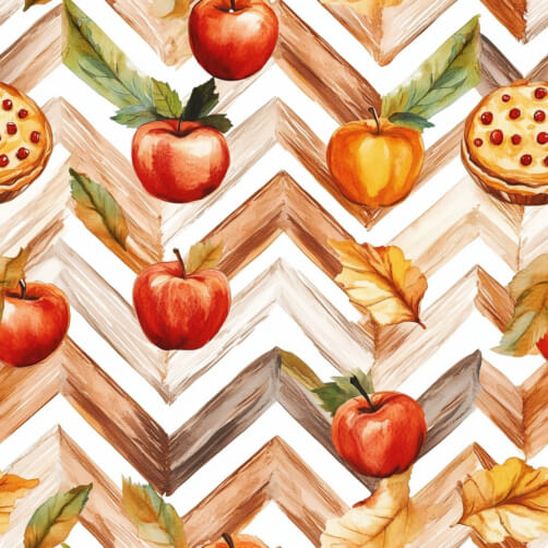 Autumn Apples and Pie Pattern Autumn Apples and Pie Pattern thumbnail