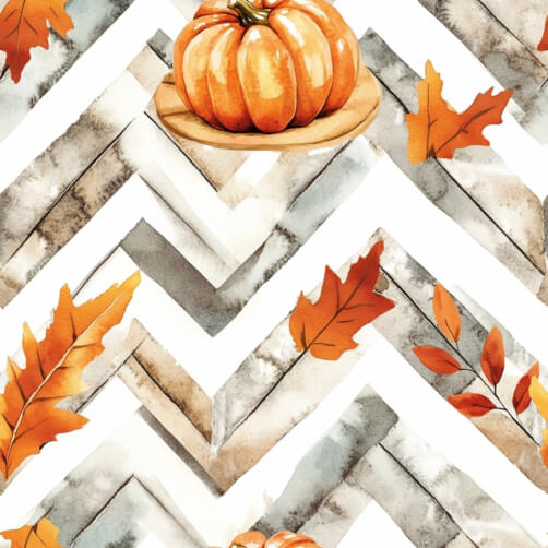 Autumn-themed Pumpkin and Leaves Design Autumn-themed Pumpkin and Leaves Design thumbnail