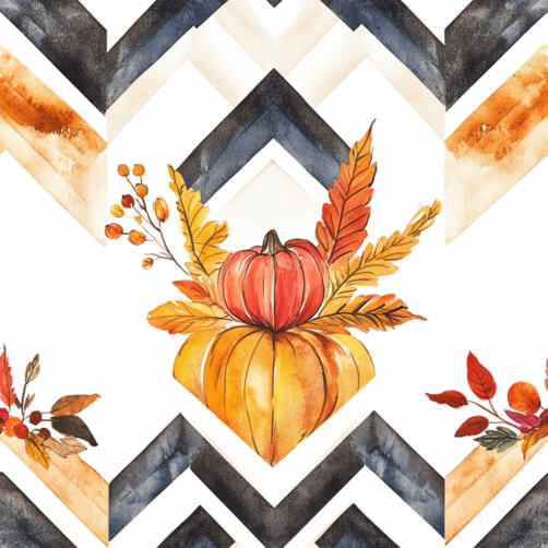 Autumn Pumpkins with Leaves Autumn Pumpkins with Leaves thumbnail