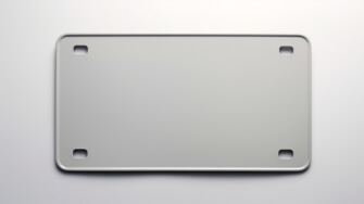 Lege Metalen Kentekenplaat Lege Metalen Kentekenplaat thumbnail