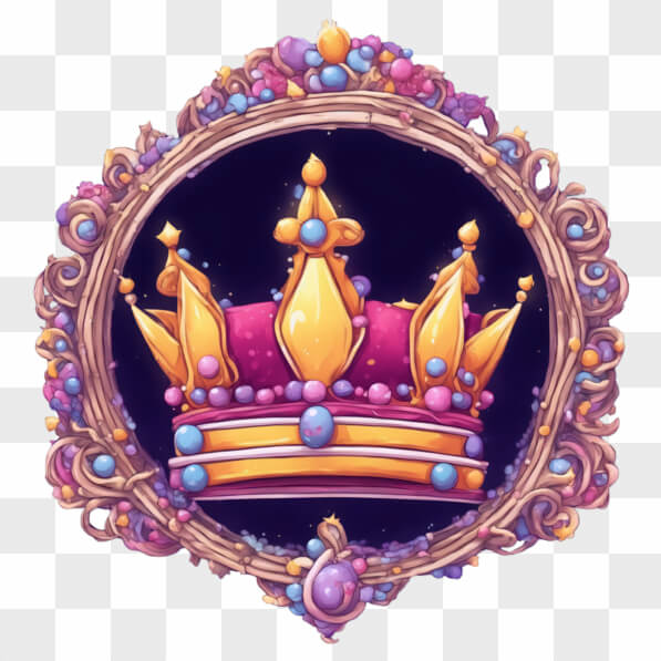 Download Whimsical Crown Illustration Cartoons Online - Creative Fabrica