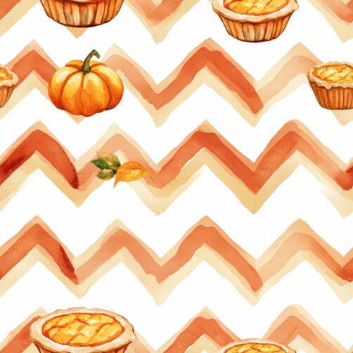 Autumn Pumpkin and Pie Pattern Autumn Pumpkin and Pie Pattern thumbnail
