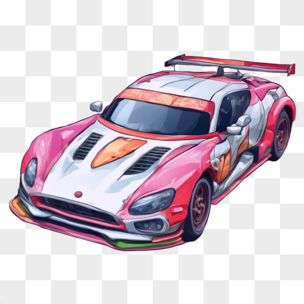 Download Stylized Race Car with Playful Design Cartoons Online ...