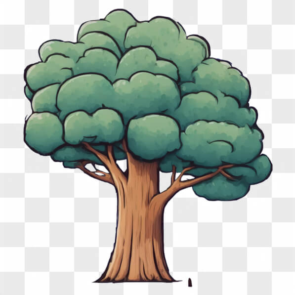 Download Stylized Tree Illustration Cartoons Online - Creative Fabrica