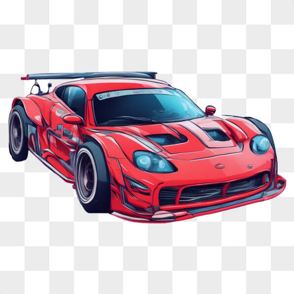 Red Racing Background Cartoons Download Stylized Red Racing Car Cartoons Online - Creative Fabrica