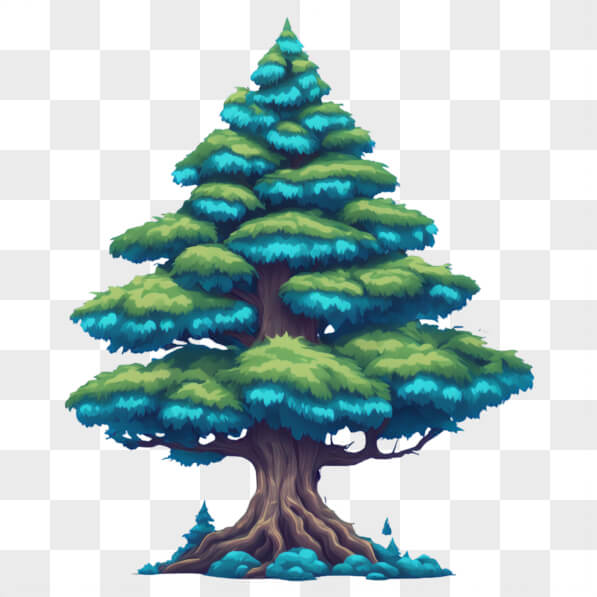 Tree Custom Cartoon Download Stylized Tree with Lush Foliage Cartoons Online - Creative Fabrica