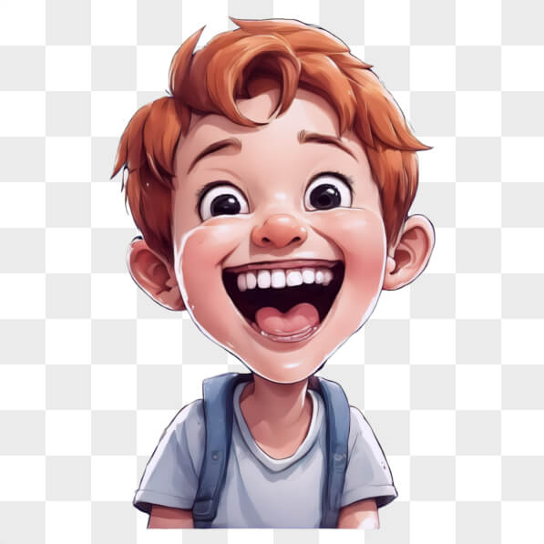 Download Cheerful boy with a bright smile Cartoons Online - Creative ...