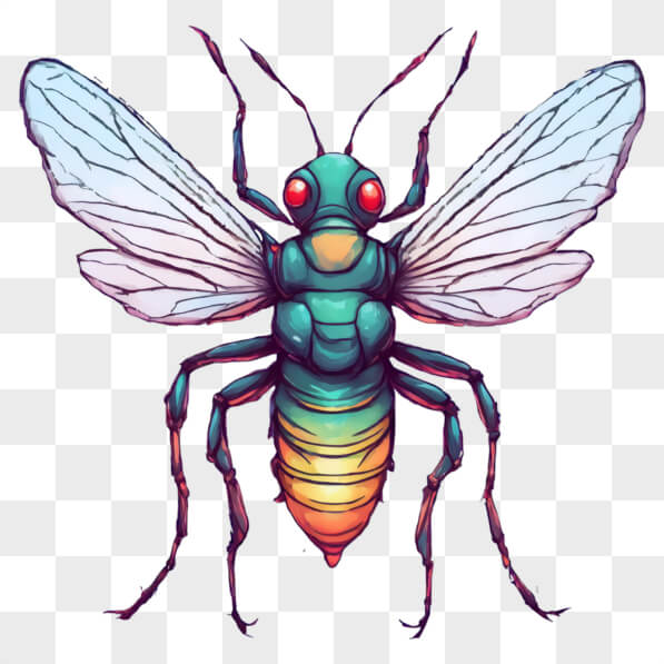 Descarga Insecto Ilustrado Colorido Cartoons En Línea - Creative Fabrica
