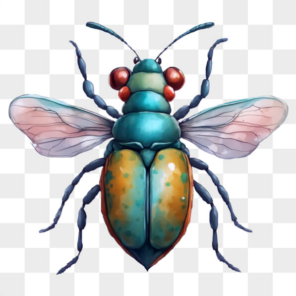 Descarga Ilustración de insectos estilizada y colorida Cartoons En ...