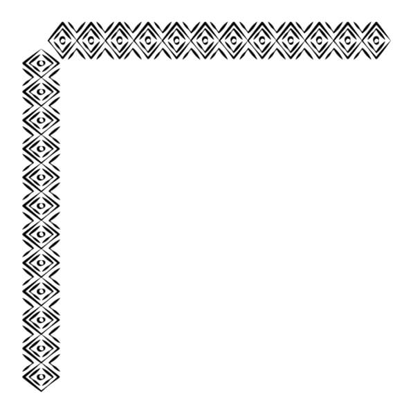 Download Geometric Black and White Diamond Pattern Borders & Corners ...