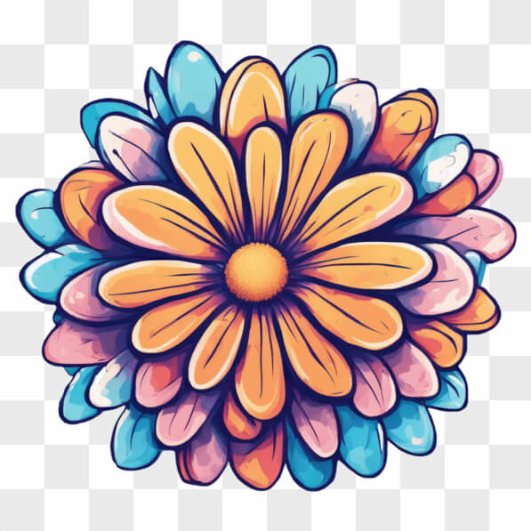 Download Colorful Flower Illustration Cartoons Online - Creative Fabrica