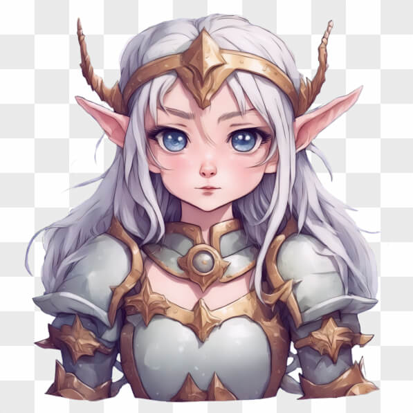 Download Fantasy Elven Girl Character Cartoons Online - Creative Fabrica