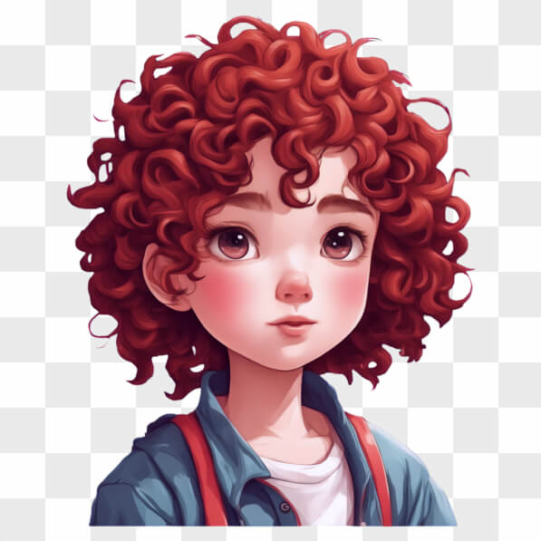 Descarga Joven personaje con cabello rizado rojo Cartoons En Línea ...