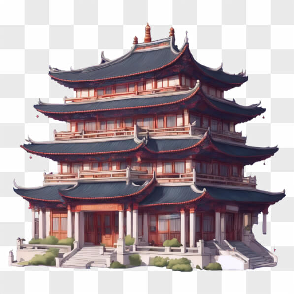 Multi Tier Building Download Traditional Multi-Tiered Eastern Building Cartoons Online ...