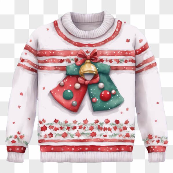 Descarga Suéter navideño festivo con campanas y acebo Cartoons En Línea ...