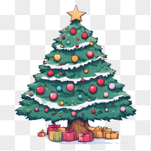 Árvore de Natal decorada com presentes Árvore de Natal decorada com presentes thumbnail
