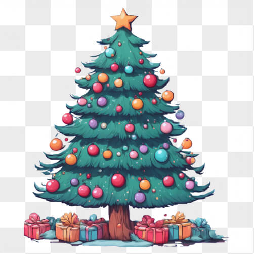 Árvore de Natal Decorada com Presentes Árvore de Natal Decorada com Presentes thumbnail