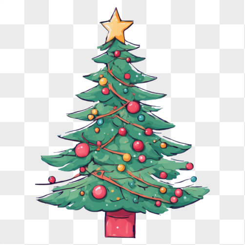 Árvore de Natal Festiva com Enfeites Árvore de Natal Festiva com Enfeites thumbnail