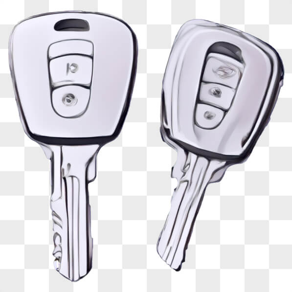 Download Two Modern Car Keys Cartoons Online - Creative Fabrica