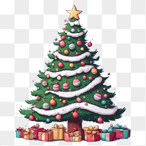Árvore de Natal Decorada com Presentes Árvore de Natal Decorada com Presentes thumbnail