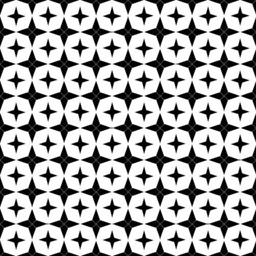 Geometric Star Pattern in Black and White Patterns Geometric Star Pattern in Black and White Patterns thumbnail