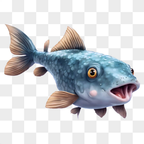 Download Cartoon Fish with Expressive Features Cartoons Online ...