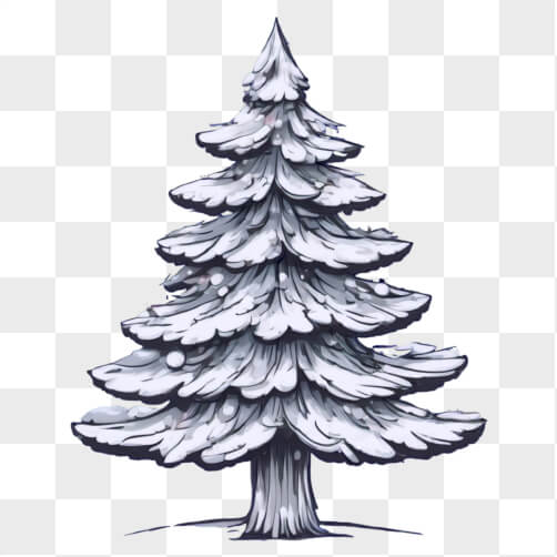 Árvore de Pinheiro Coberta de Neve Árvore de Pinheiro Coberta de Neve thumbnail