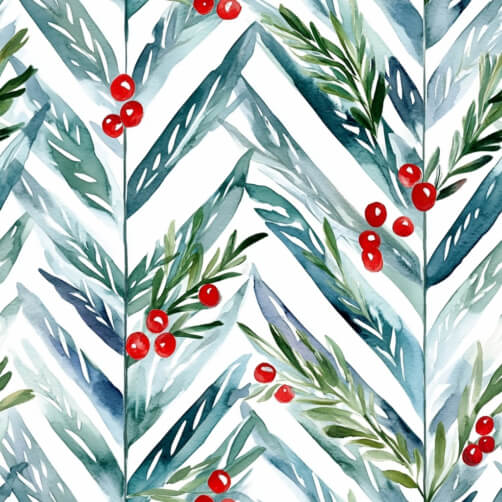 Watercolor Leaf and Berry Pattern Watercolor Leaf and Berry Pattern thumbnail