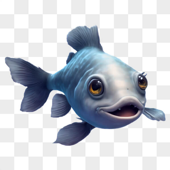 Download Cartoon Fish Character Cartoons Online - Creative Fabrica