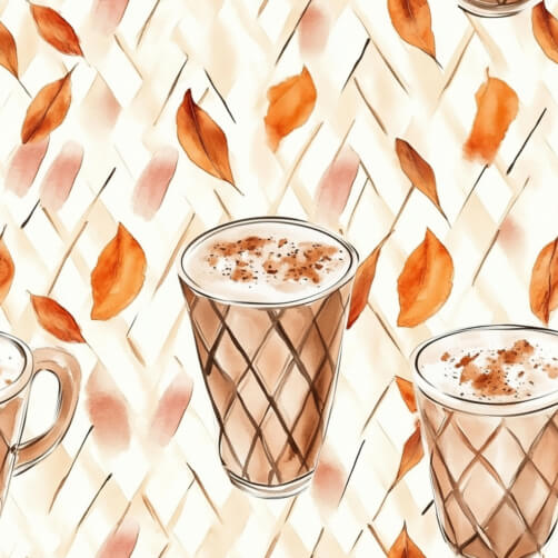Autumn Beverage Pattern thumbnail