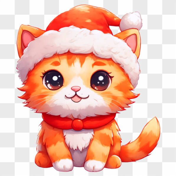 Un chiot ludique avec un chapeau de Père Noël et qui sort la langue sur