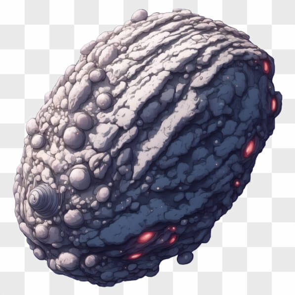 Textured Cartoon Object Download Celestial Object with Textured Surface and Luminous Spots ...