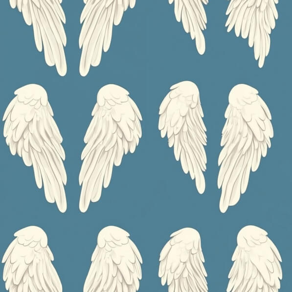 Alternative Wing Pattern Download Pattern of Angel Wings on Teal Background Patterns Online ...
