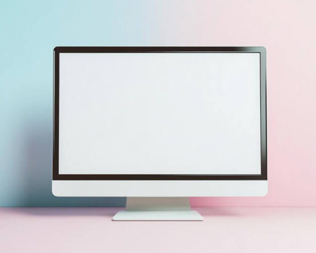 Pastel Computer Display Download Modern Computer Monitor with Pastel Background Mockups Online ...