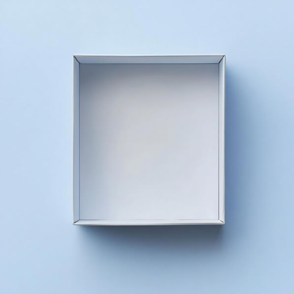 Download Minimalist Empty Box Against Blue Background Mockups Online ...