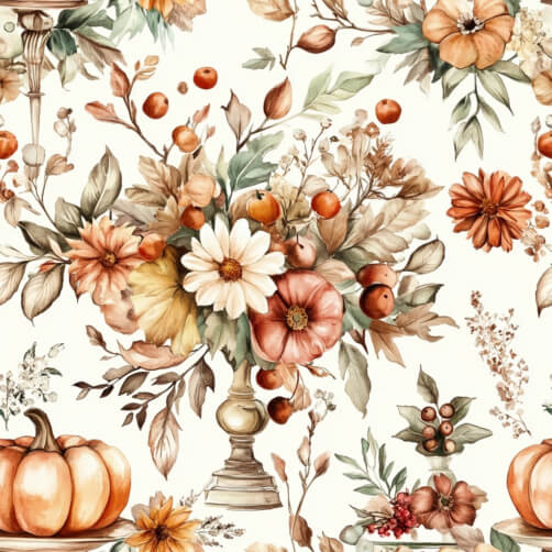 Autumn Floral Watercolor Pattern Autumn Floral Watercolor Pattern thumbnail