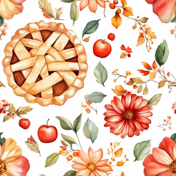 Download Autumn Pie and Floral Arrangement Patterns Online - Creative ...