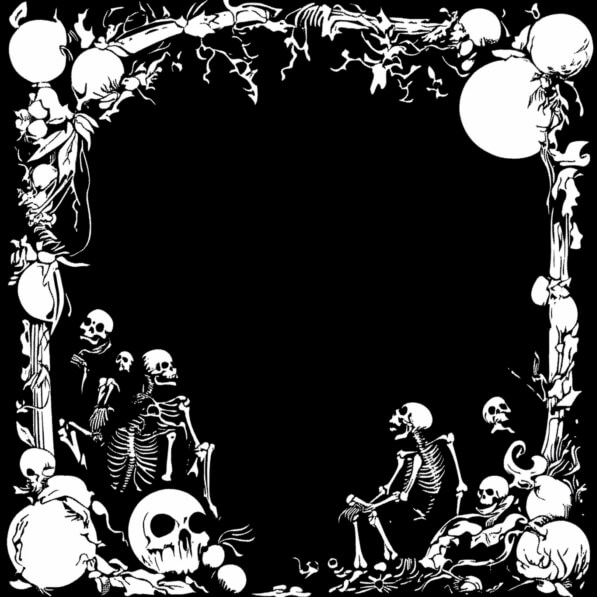 Download Artistic Skeleton Border Backgrounds Online - Creative Fabrica