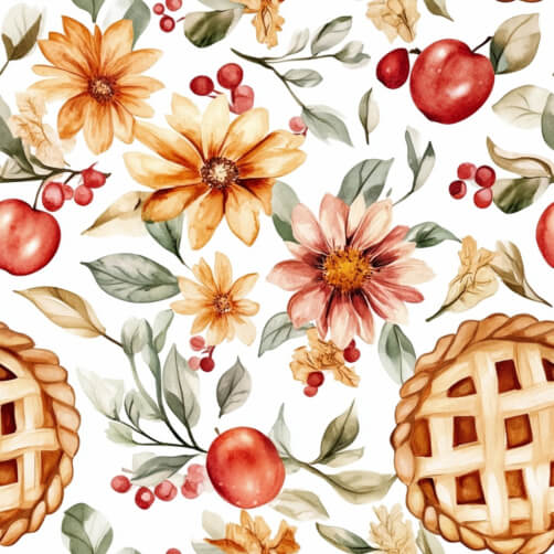 Floral and Pie Pattern Floral and Pie Pattern thumbnail