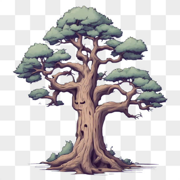 Tree Cartoon Creative Download Stylized Tree with Lush Foliage Cartoons Online - Creative Fabrica
