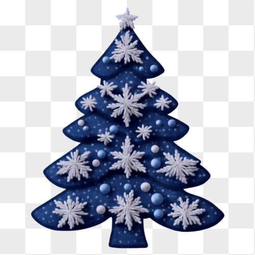 Árvore de Natal Decorativa com Flocos de Neve Árvore de Natal Decorativa com Flocos de Neve thumbnail