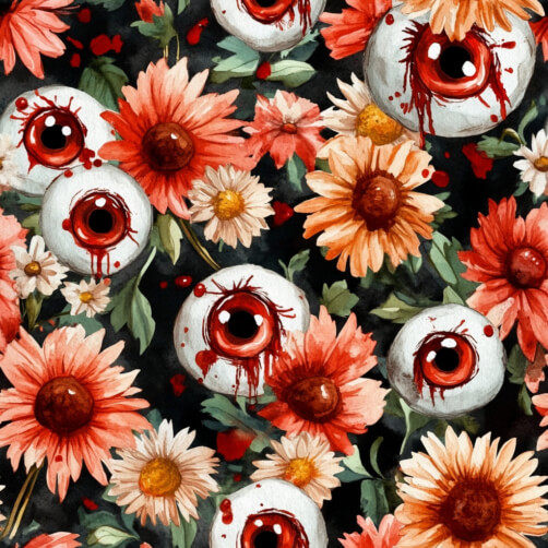 Surreal Floral Composition with Eyeballs Surreal Floral Composition with Eyeballs thumbnail