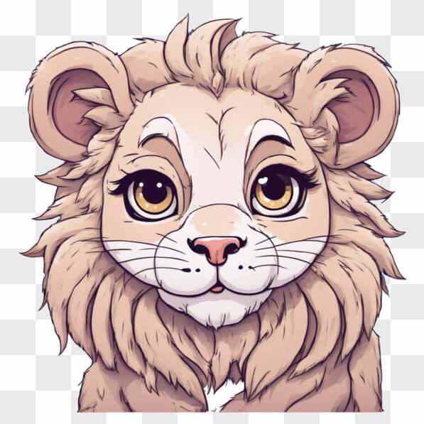 Leoncito Vector Download Cute Young Lion Illustration Cartoons Online - Creative Fabrica