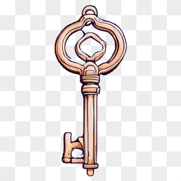 Download Ornate Vintage Key Cartoons Online - Creative Fabrica