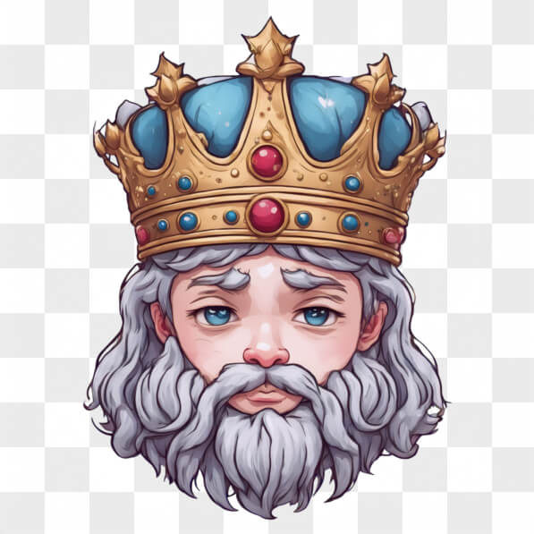 Descarga Ilustración de la cabeza de un rey con corona Cartoons En ...