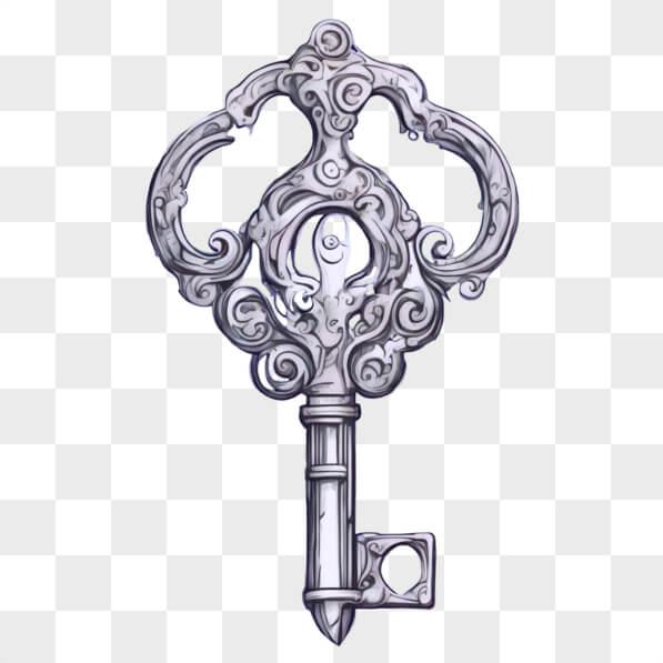 Download Ornate Decorative Key Cartoons Online - Creative Fabrica